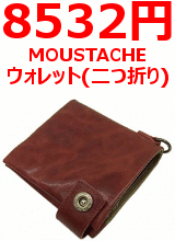 ウォレット(二つ折りタイプ)/RYK-8930/MOUSTACHE 【HARVEST LABELのHARVEST CORPORATIONのメンズ雑貨】